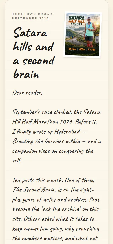 The September letter on a 390-pixel phone screen, one column.